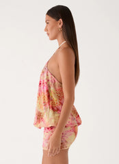 Solarae Mini Dress - Botanic Cheetah